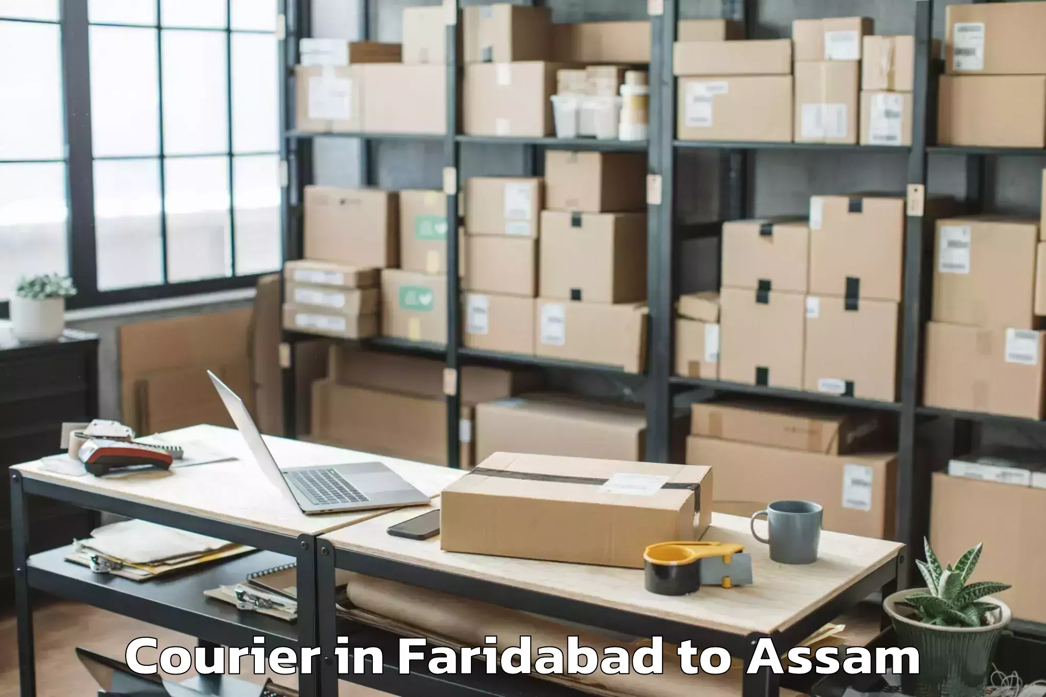 Top Faridabad to Rupai Siding Courier Available